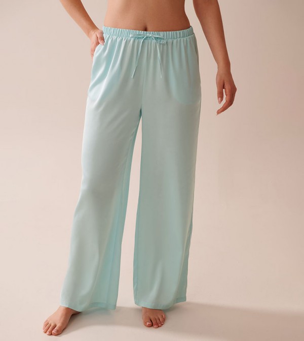 Wide Leg Satin Pyjama Pants
