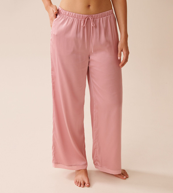 بنطال بيجاما شيفون وساتان 