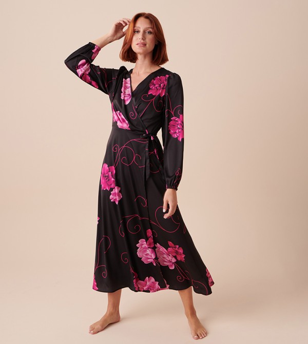 Buy La Vie En Rose Crochet Trim Sleep Dress In Purple