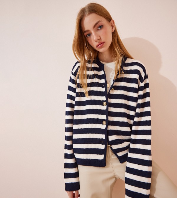 Drop-shoulder cotton sweater, Contemporaine, Shop Women's Sweaters and  Cardigans Fall/Winter 2019