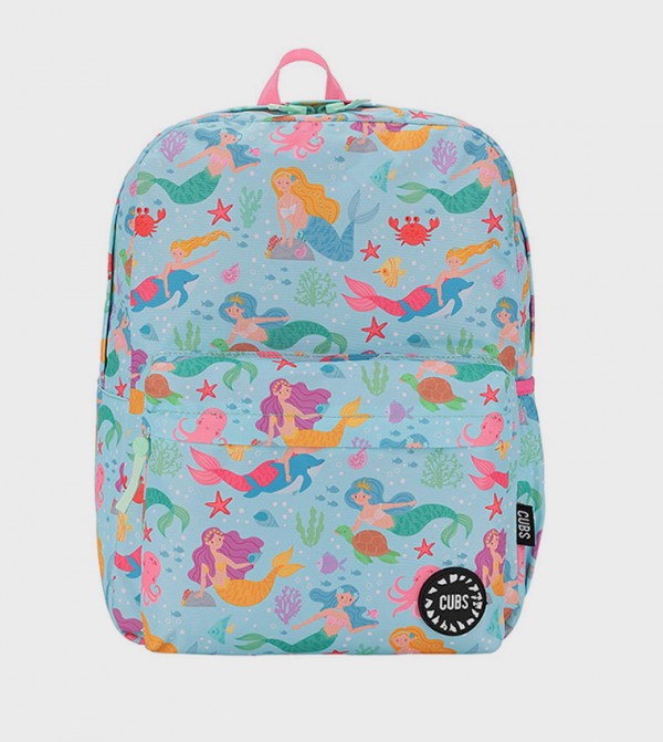 Dancing Mermaid Print Backpack