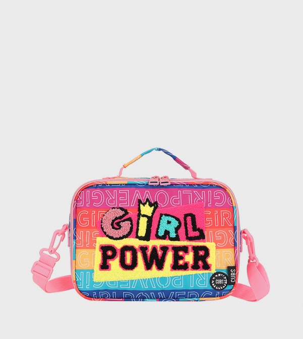 Girl Power Print Lunch Bag