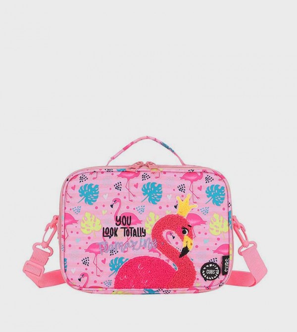 Flamingo Print Lunch Bag