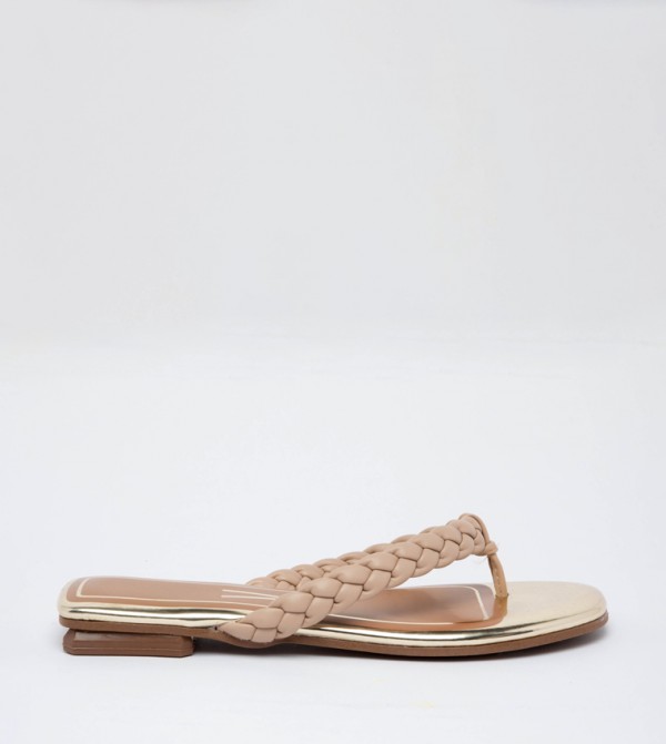 DOVE Braided Flat Sandals