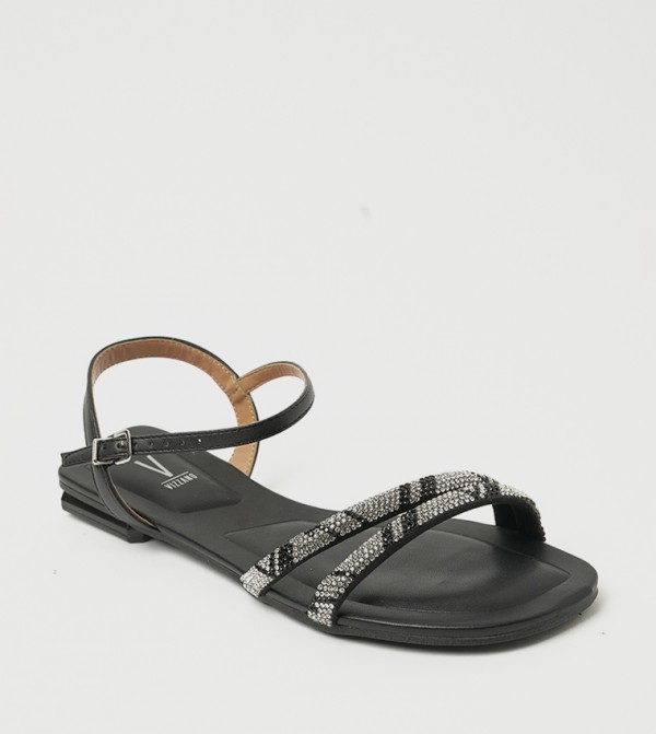 ALICE Embellished Strappy Flat Sandals