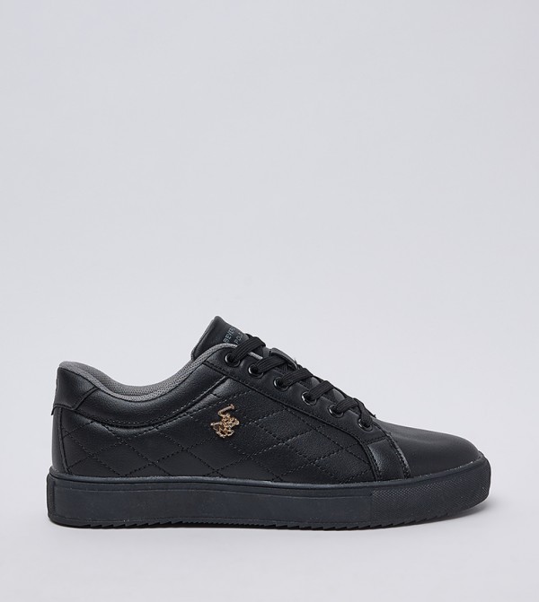 Logo Detail Lace-Up Sneakers
