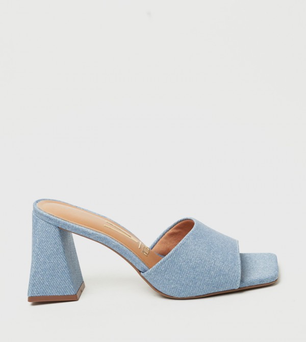 UMEKO Open Toe Block Heel Sandals
