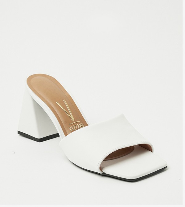 ANNA Square Toe Heeled Sandals