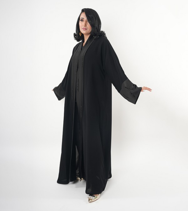 Embellished High Neck Abaya