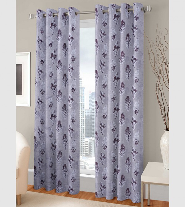 Purple and clearance grey curtains