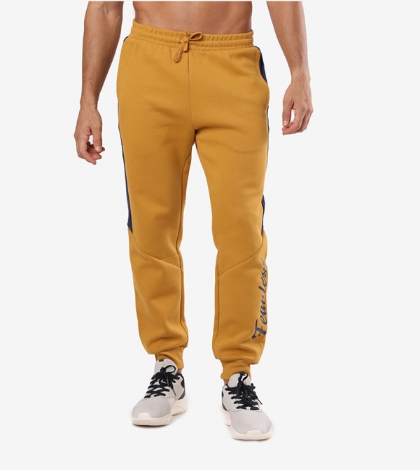 Printed Drawstring Waist Joggers