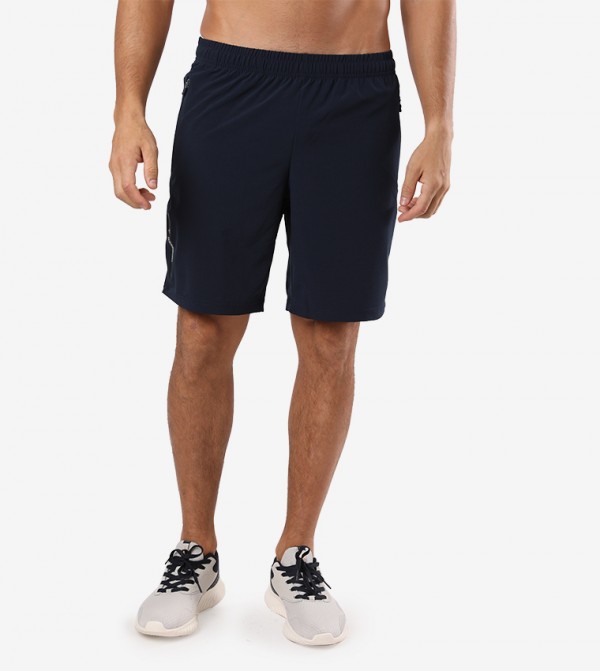 Elasticated Waistband Shorts - Blue