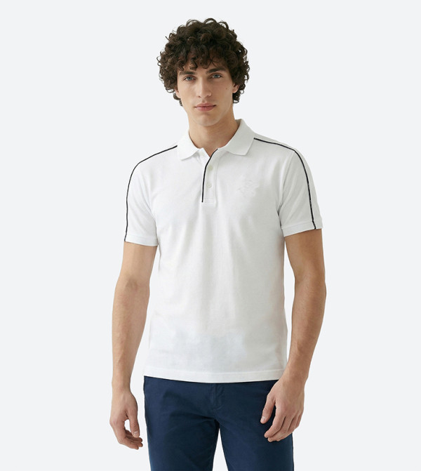 Logo Embroidered Short Sleeves Polo T-Shirt