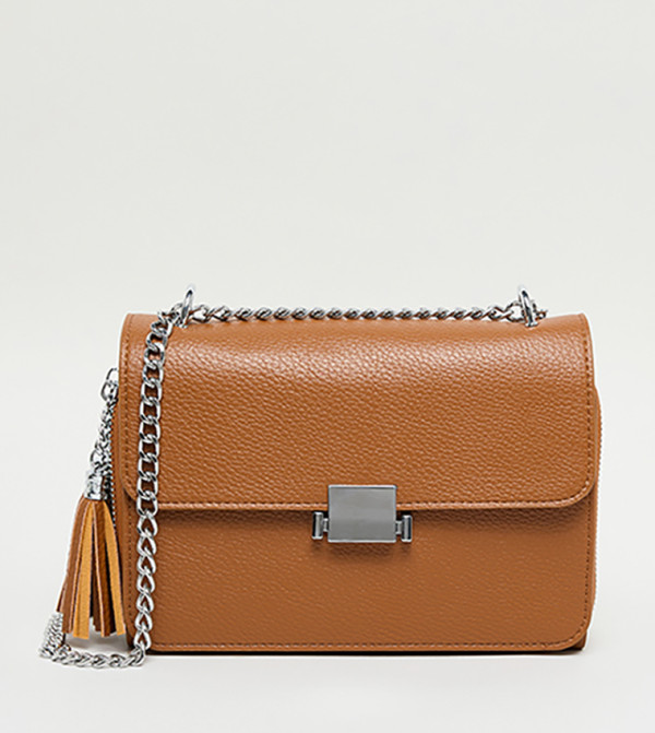 Textured Convertible Crossbody Bag