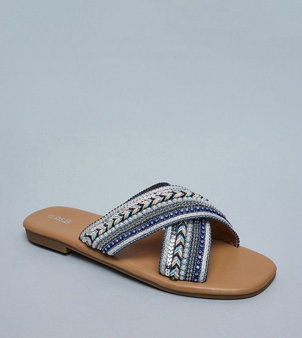 Embellished Flat Sandals