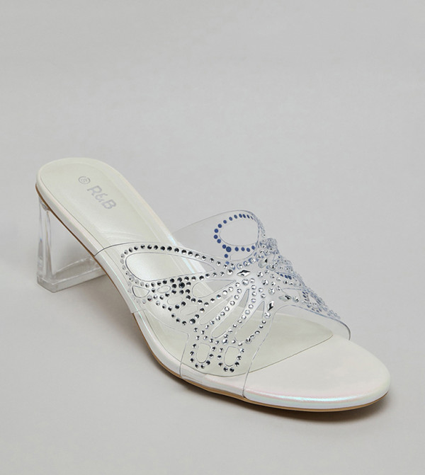 Embellished Heel Sandals