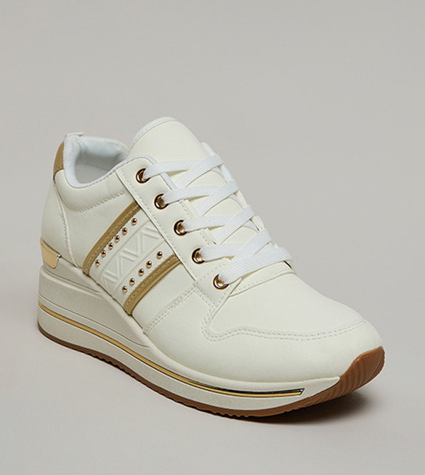 Contrast Trim Sneakers