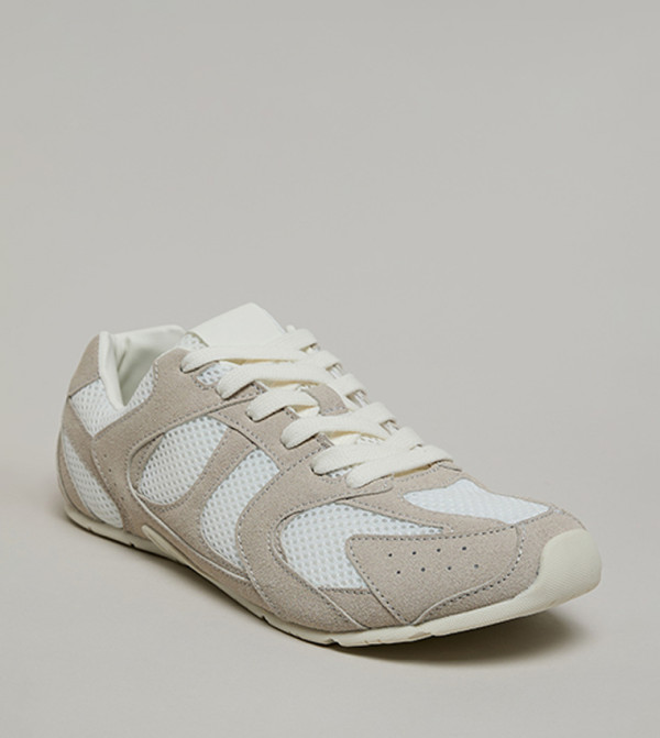 Color Block Lace Up Shoes