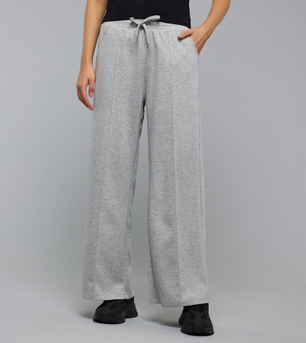 Solid Sweatpants with Drawstring Waist