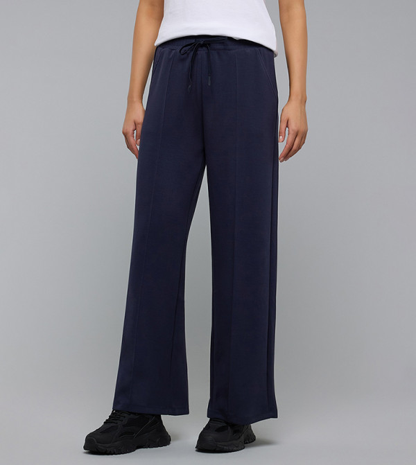 Solid Sweatpants with Drawstring Waist