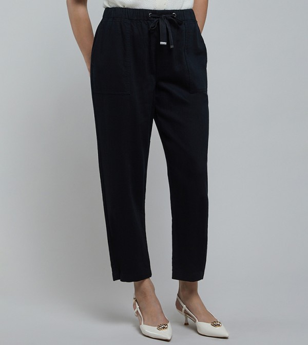 Solid Tapered Fit with Drawstring Waist