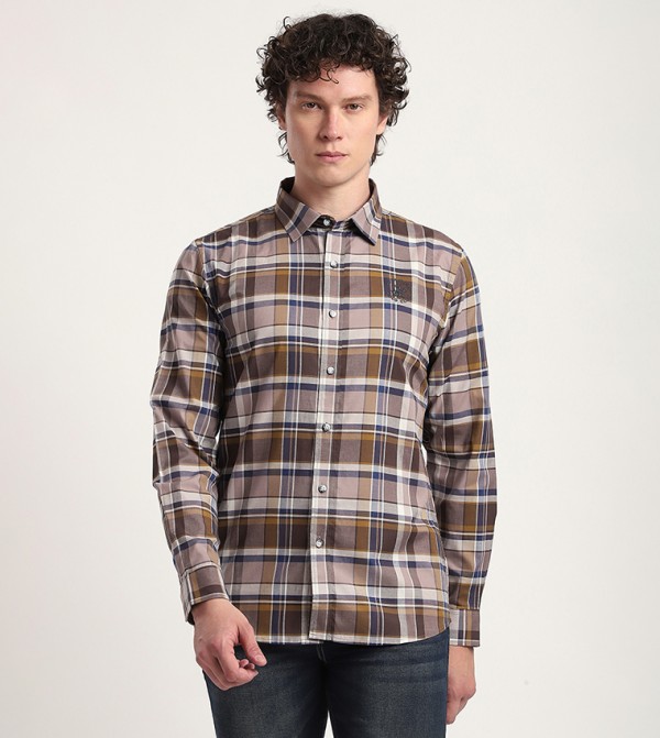 Plaid Long Sleeves Casual Shirt