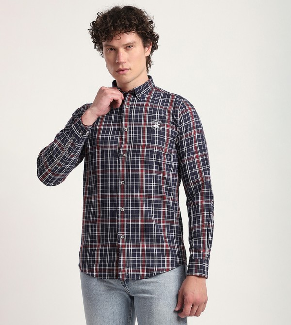 Plaid Long Sleeves Casual Shirt