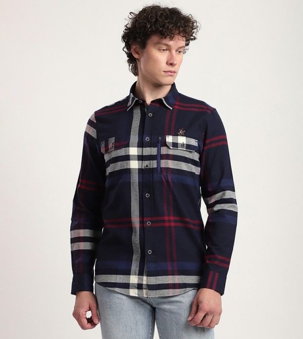 Plaid Long Sleeves Casual Shirt