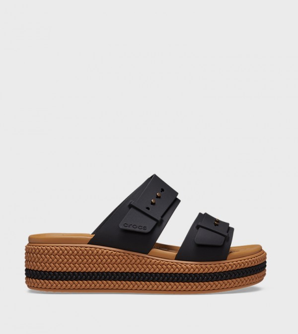 Brooklyn Woven Buckle Low Wedge