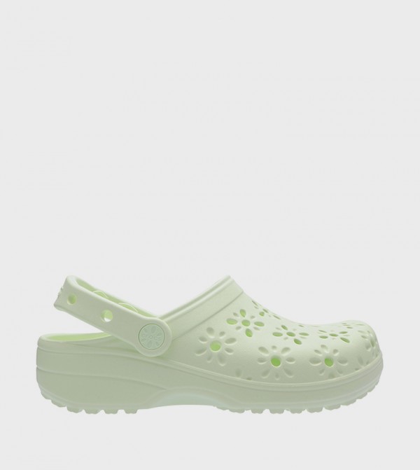 Classic Floral Cut Out Clog