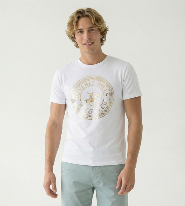 Logo Printed Crew Neck T-Shirt