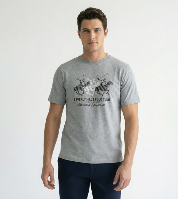 Logo Printed Crew Neck T-Shirt