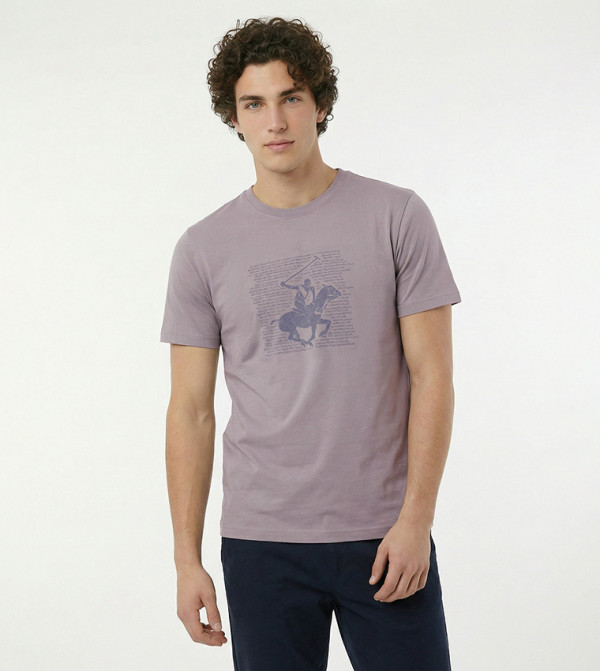 Logo Printed Crew Neck T-Shirt