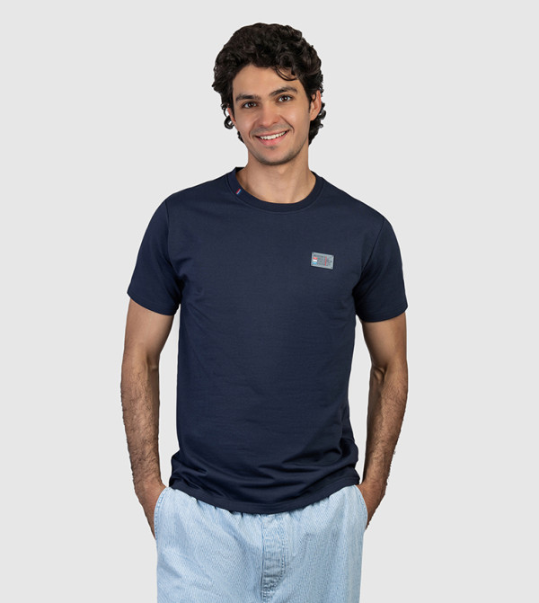 Logo Badge Crew Neck T-Shirt