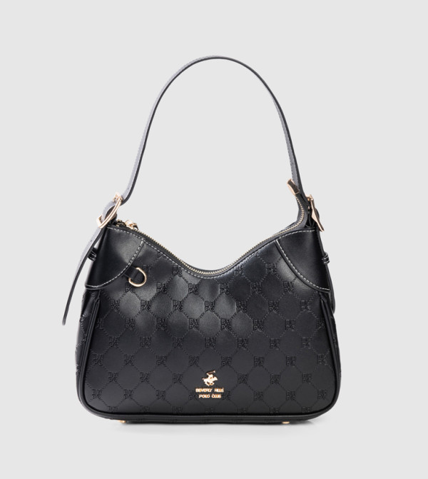 Logo Embossed Shoulder Bag