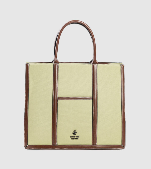 Contrast Trim Mini Tote Bag