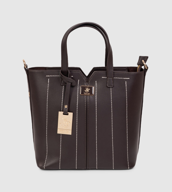 حقيبة توت ميني بتفاصيل درزات متباينة