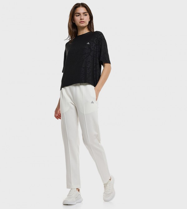 Solid Trackpant with Elastic Waist