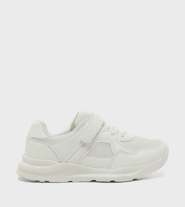 Mesh Detail School Shoes with Velcro Closure