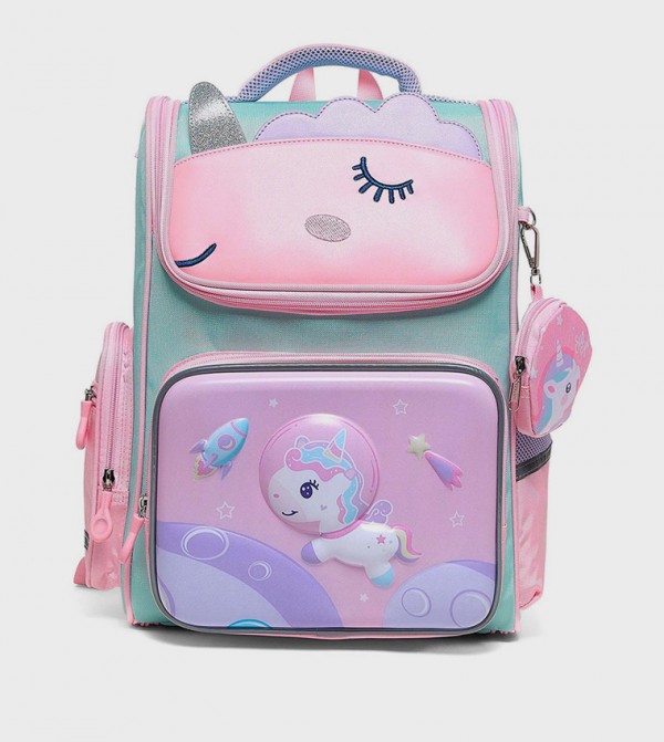 Unicorn Backpack With Pouch