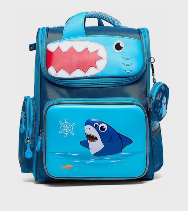 Printed Backpack With Pouch