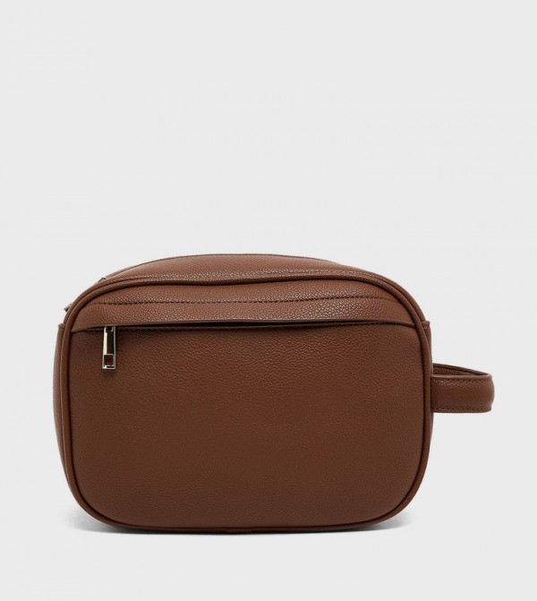 Textured Toiletry Pouch