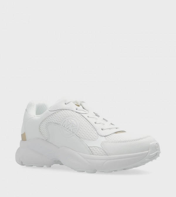 Mesh Detail Lace Up Sneakers