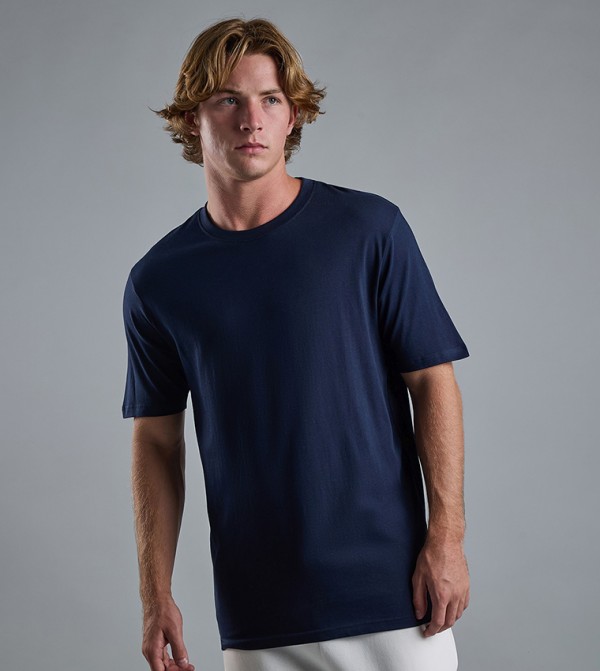 Solid T-Shirt with Crew Neck and Short Sleeves