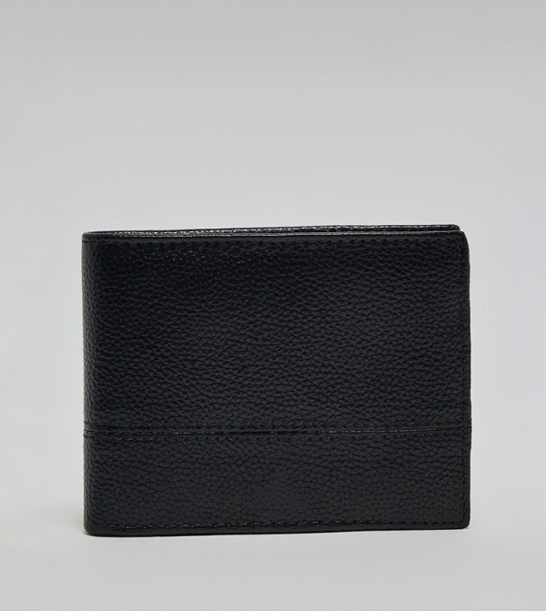 Textured Bi-Fold Wallet