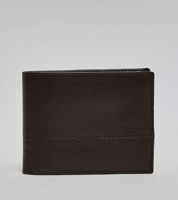 Textured Bi-Fold Wallet
