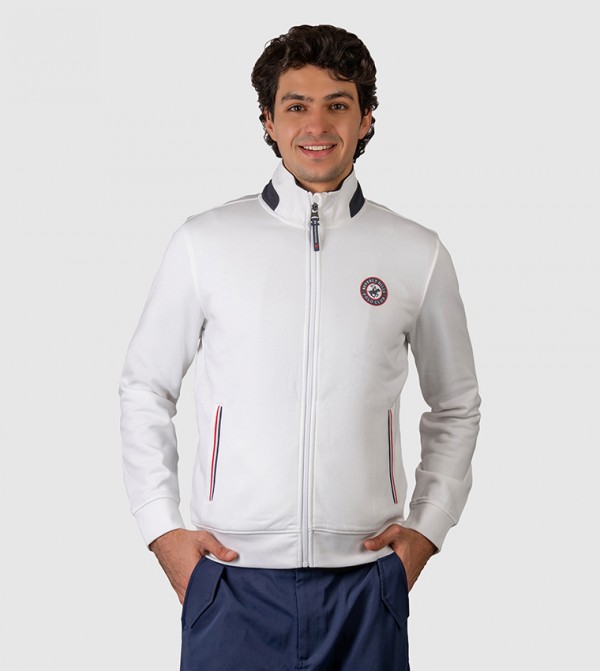 Logo Printed Zip-Through Jacket