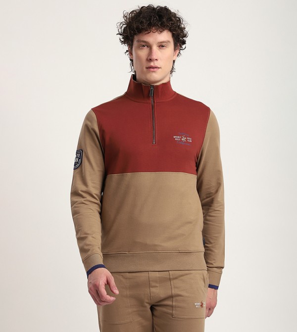 سويتشيرت بلونين كم طويل