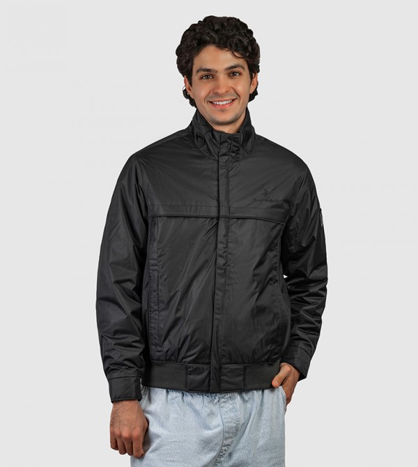 Logo Embroidered Hooded Puffer Jacket