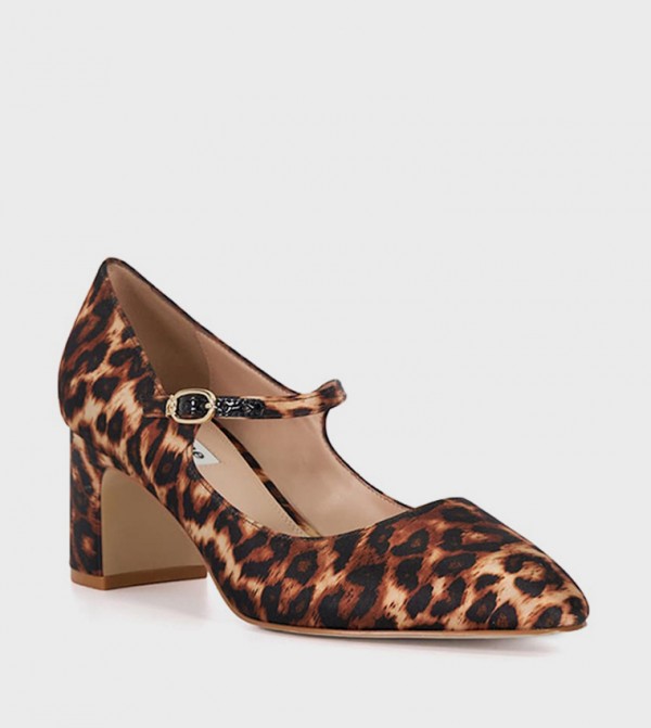 ALANIA Animal Print Mary Jane Pumps